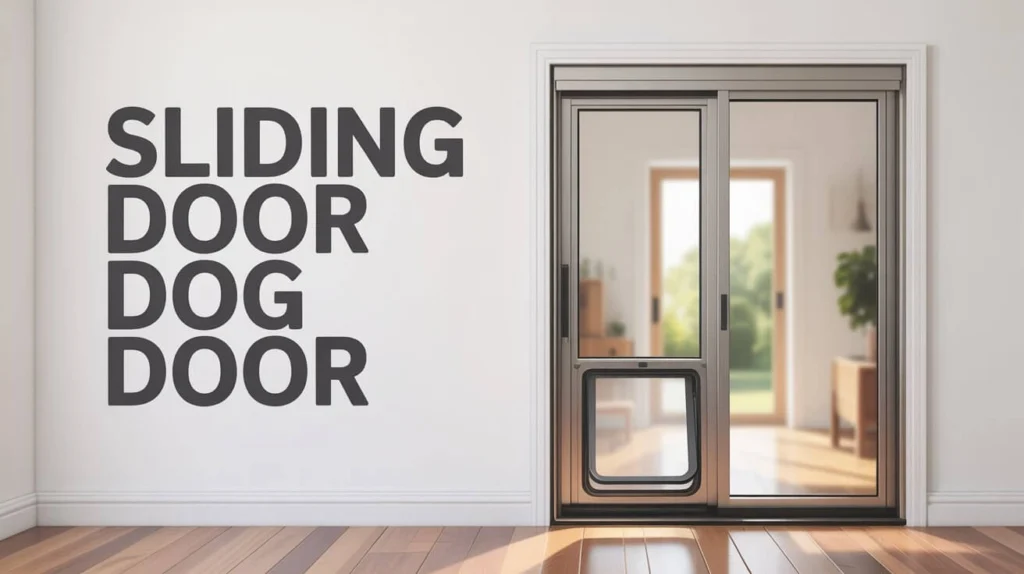 Sliding door dog door Sliding door dog door