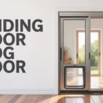 Sliding door dog door