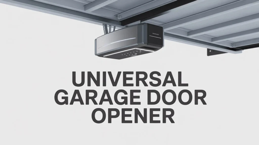 Universal garage door opener Universal garage door opener