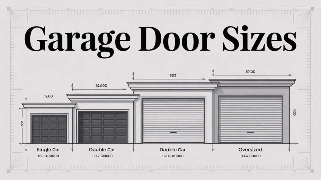 Garage door sizes
