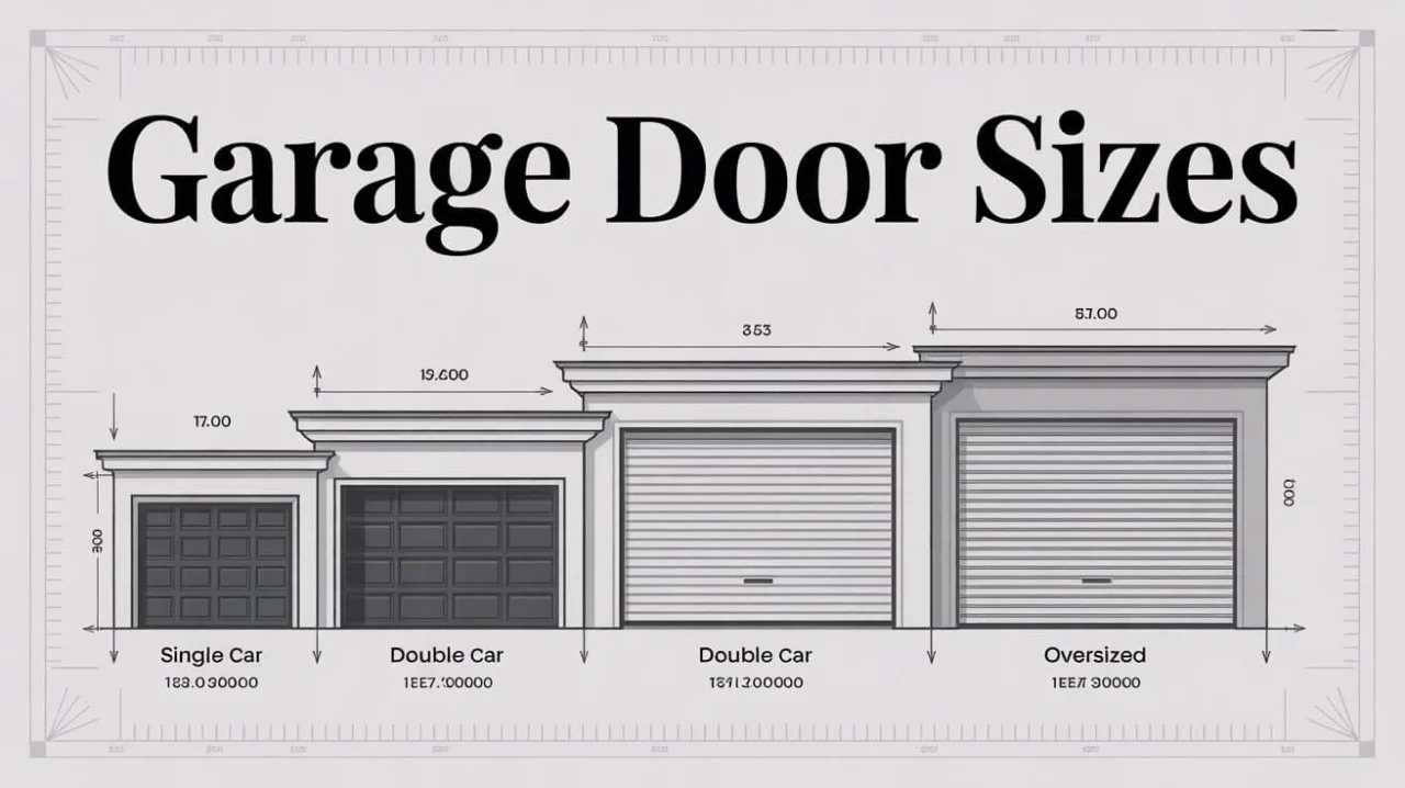 Garage door sizes